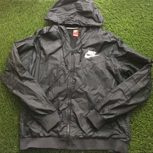 Nike Black Hooded Windbreaker